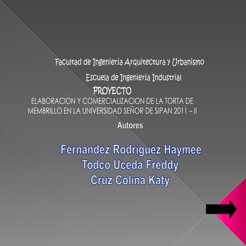 proyecto de la torta del membrillo