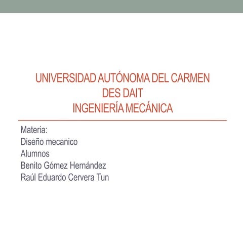 Exposición diseño mecánico