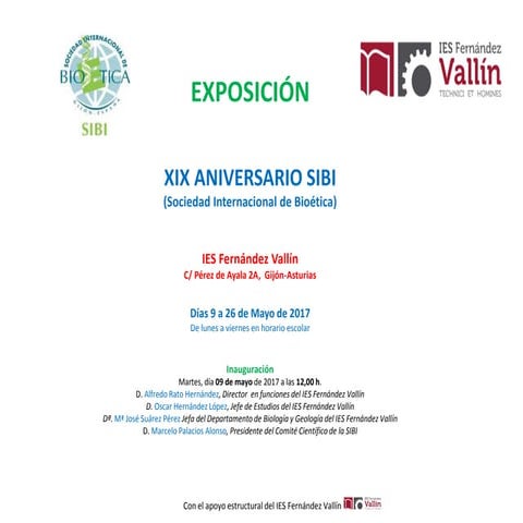 Exposición IES Fdez. Vallín mayo 2017