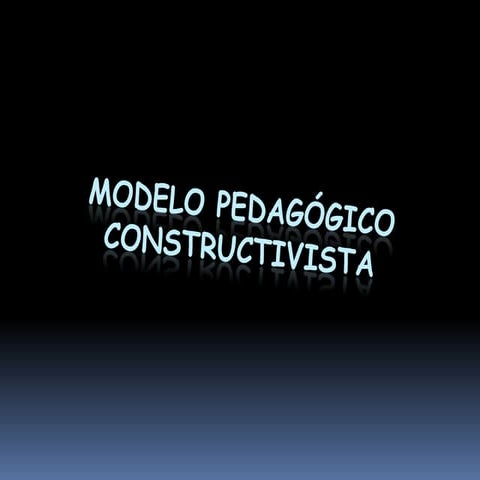 Exposición modelo constructivista