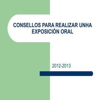 Exposición oral