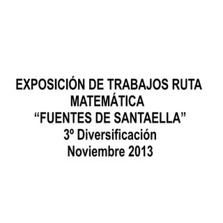Exposición ruta de las fuentes
