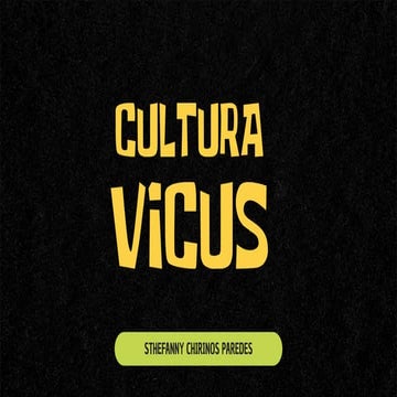 CULTURA VICUS | PPT