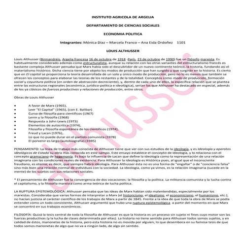 Exposicion 1101 louis althusser