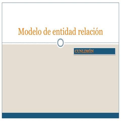 Modelo de Entidad Relacion