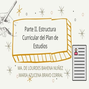 Estructura curricular del plan de estudios 2022 | PPTX