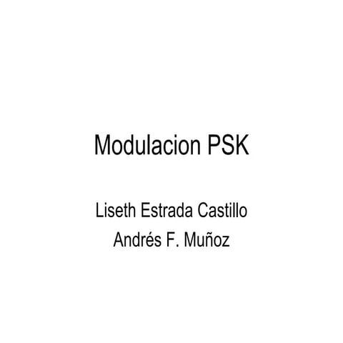 Modulacion PSK