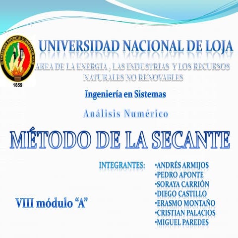 Método de la Secante 