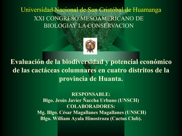 Exposición cactáceas columnares.