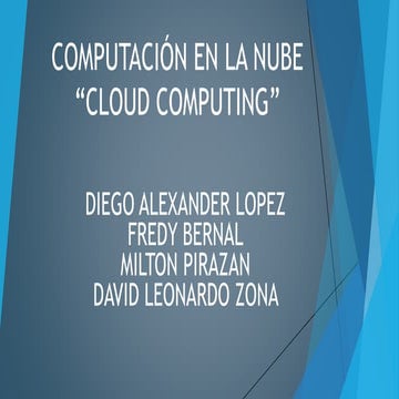 Exposicion cloud