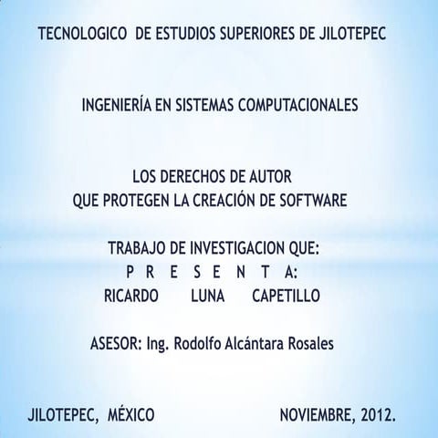 Exposicion de copyright