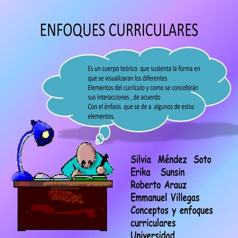 Exposicion de enfoques curriculares