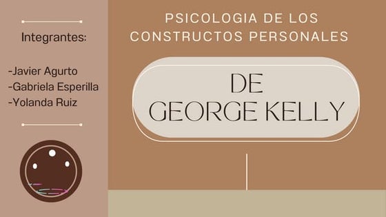Teoría de los constructos personales de George Kelly | PPT