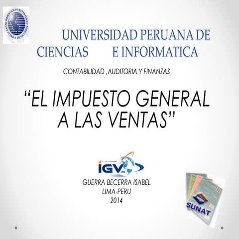 Exposicion del igv