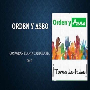 Exposicion de orden y aseo