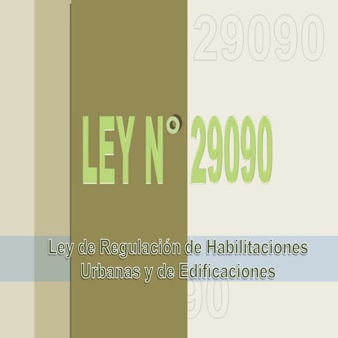 LEY 29090
