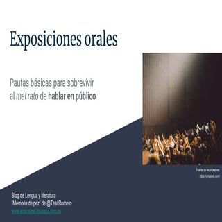 Exposiciones orales