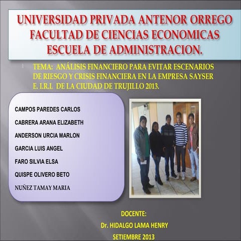 Exposicion final de riesgos