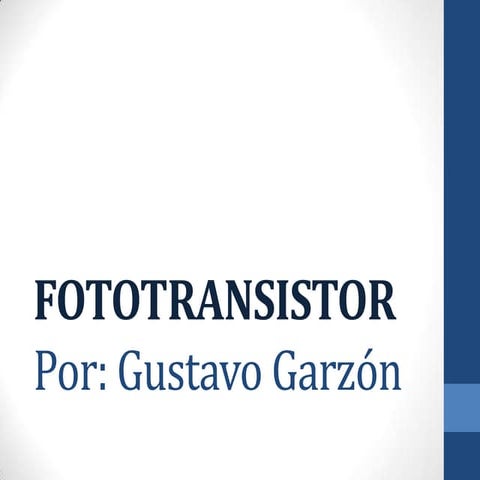 Exposicion fototransistor