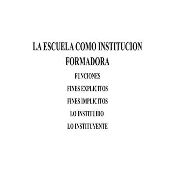 Escuela ideal | PPTX