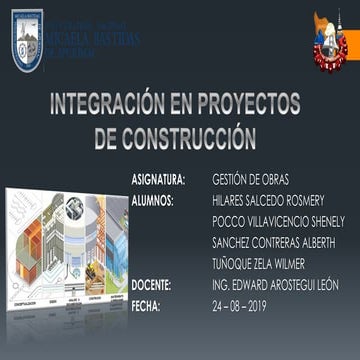 INTEGRACION EN PROYECTOS DE CONSTRUCCION
