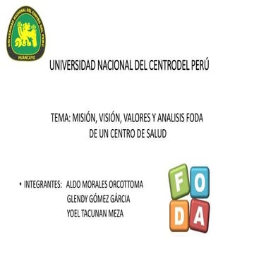 EXPOSICION GLENDY UNIVERSIDAD NACIONAL DEL CENTRO DEL PERU