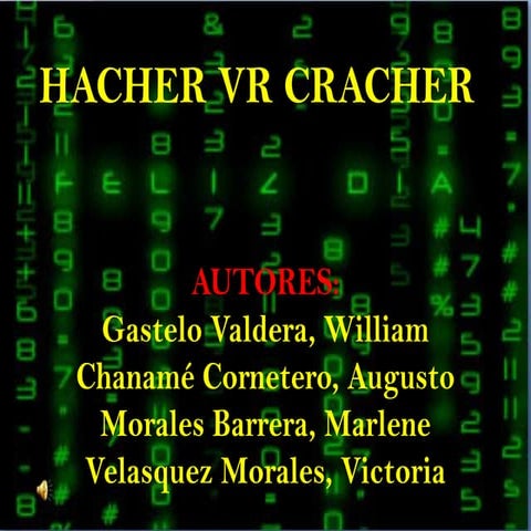 Exposicion hacker. gastelo wiliam chaname augusto