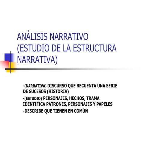 Análisis narrativo