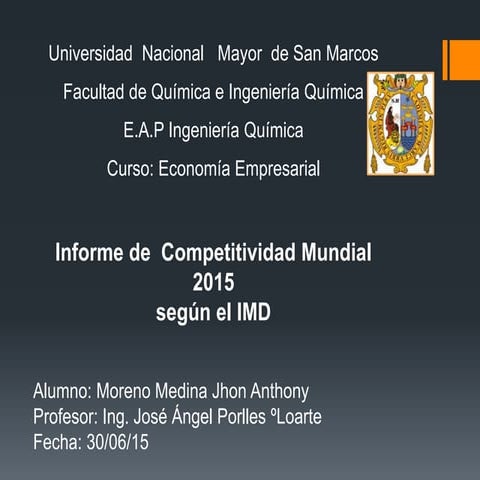 Exposicion imd ranking 2015  