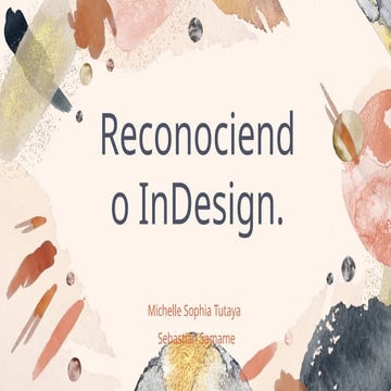 Diseño y Exposicion InDesing. Michelle.pptx