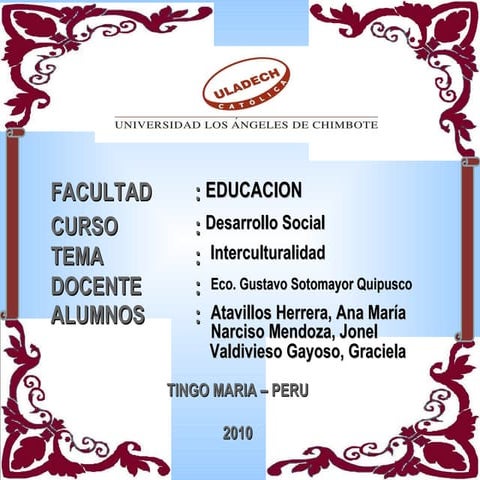 La Interculturalidad