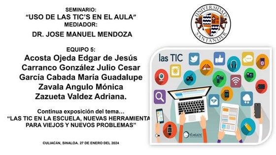 Seminario "Uso de las TIC en el aula" Exposición