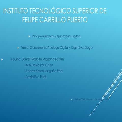 Conversores Análogo-Digital y Digital-Análogo