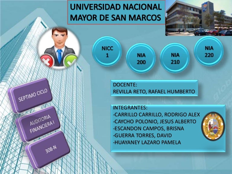 Exposicion nicc 1, nia 200, 210 y 220