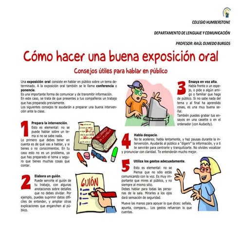Exposicion oral - Pasos