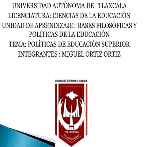 Politicas de educacion