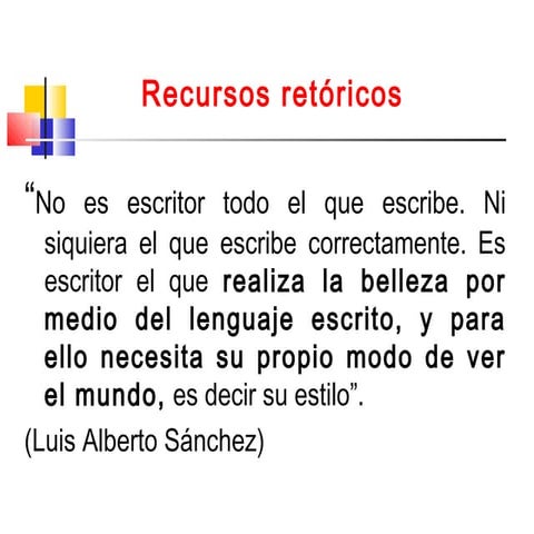 Exposicion recursos retoricos