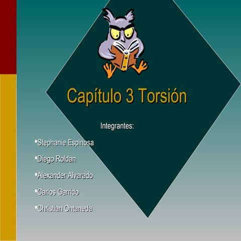 Resistencia de Materiales, Torsión.