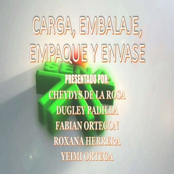 Empaque, Envase y Embalaje