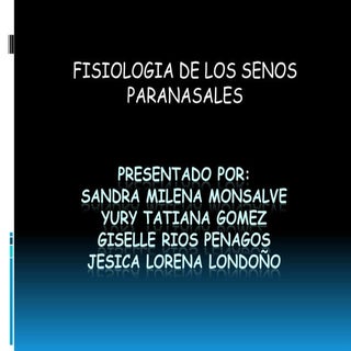 Exposicion Senos Paranasales