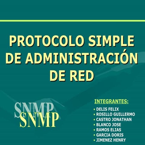 Exposicion snmp final