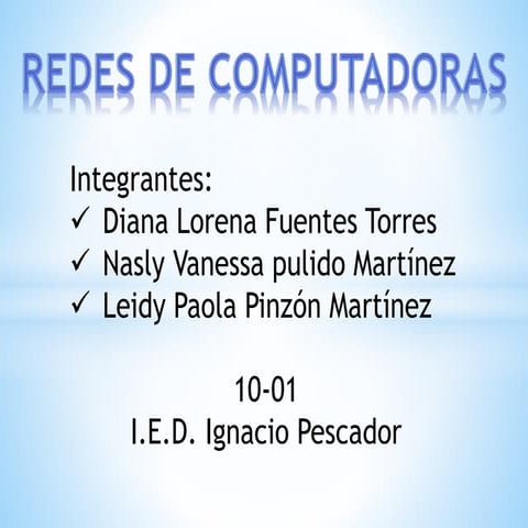 redes de computadoras