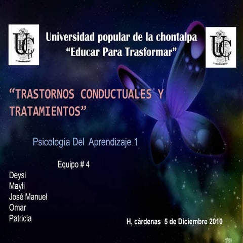 Exposicion trastornos conduc