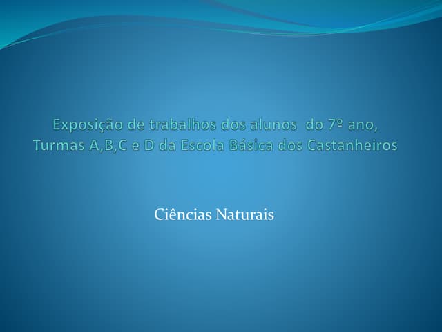 Exposição de trabalhos de ciências ...