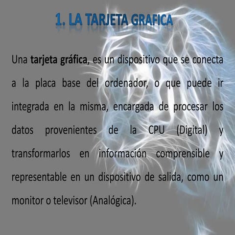 Tarjeta Grafica y de Sonido 