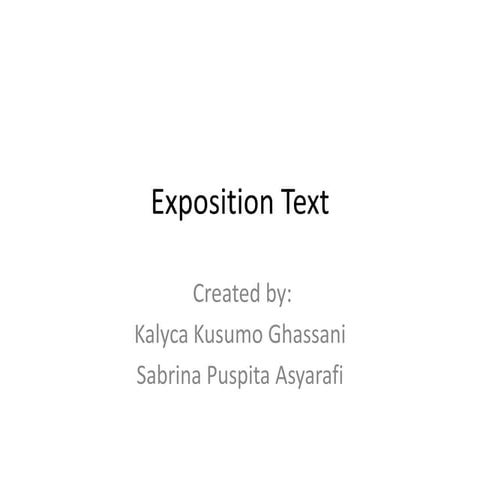 Exposition & Demonstration method | PPTX