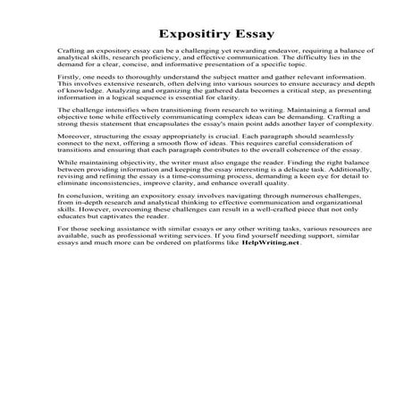 Expositiry Essay. 005 Essay Example Expository Sample 2 Examples For ...