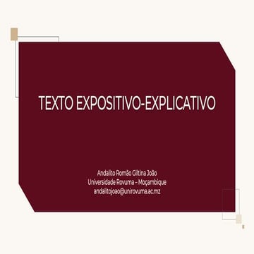 Expositivo explicativo