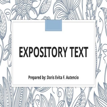 Expository-text for beginerswow englishglish