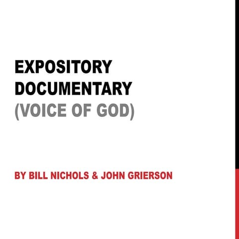 Expository Documentary